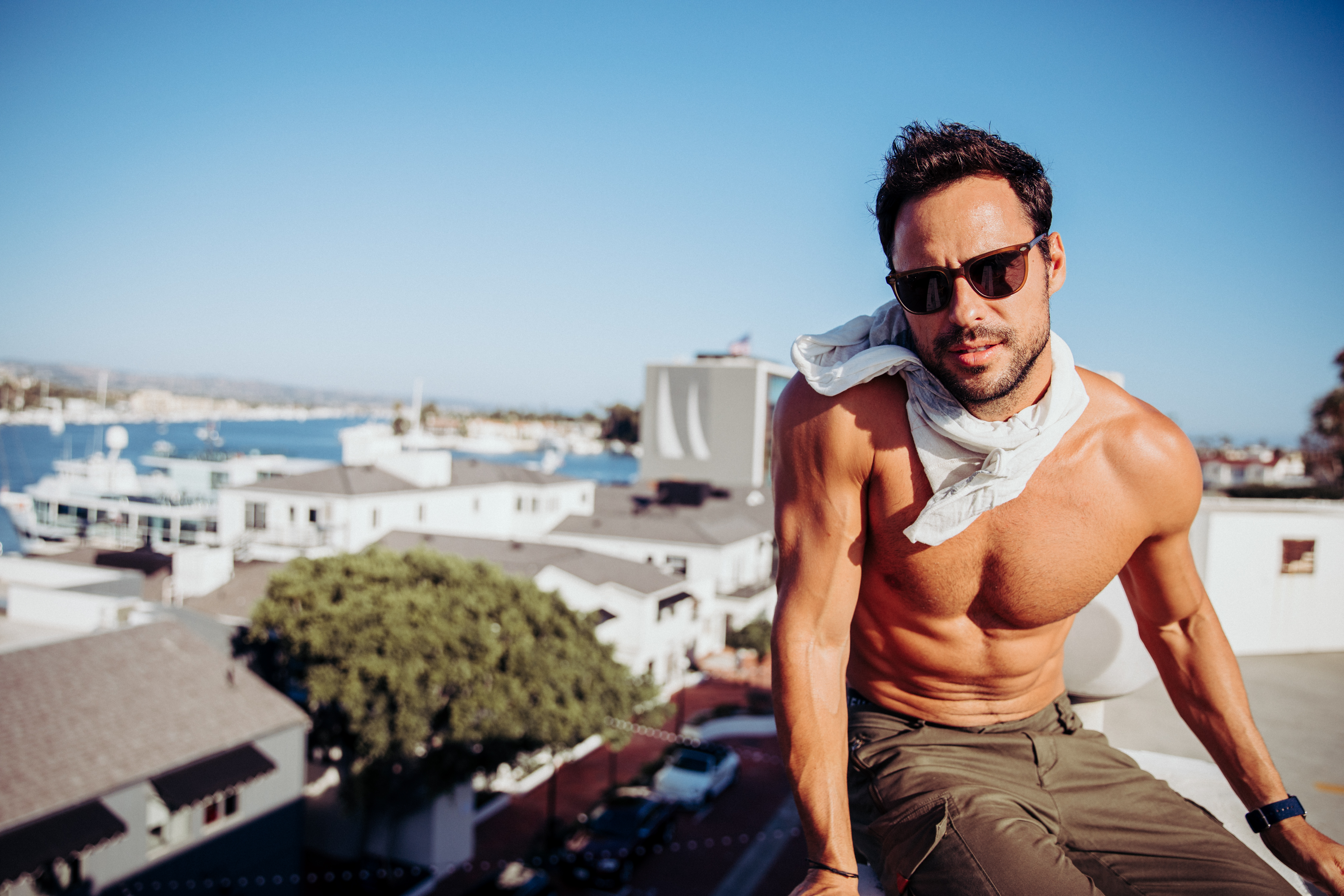 Newport Beach male model portrait lido marina village