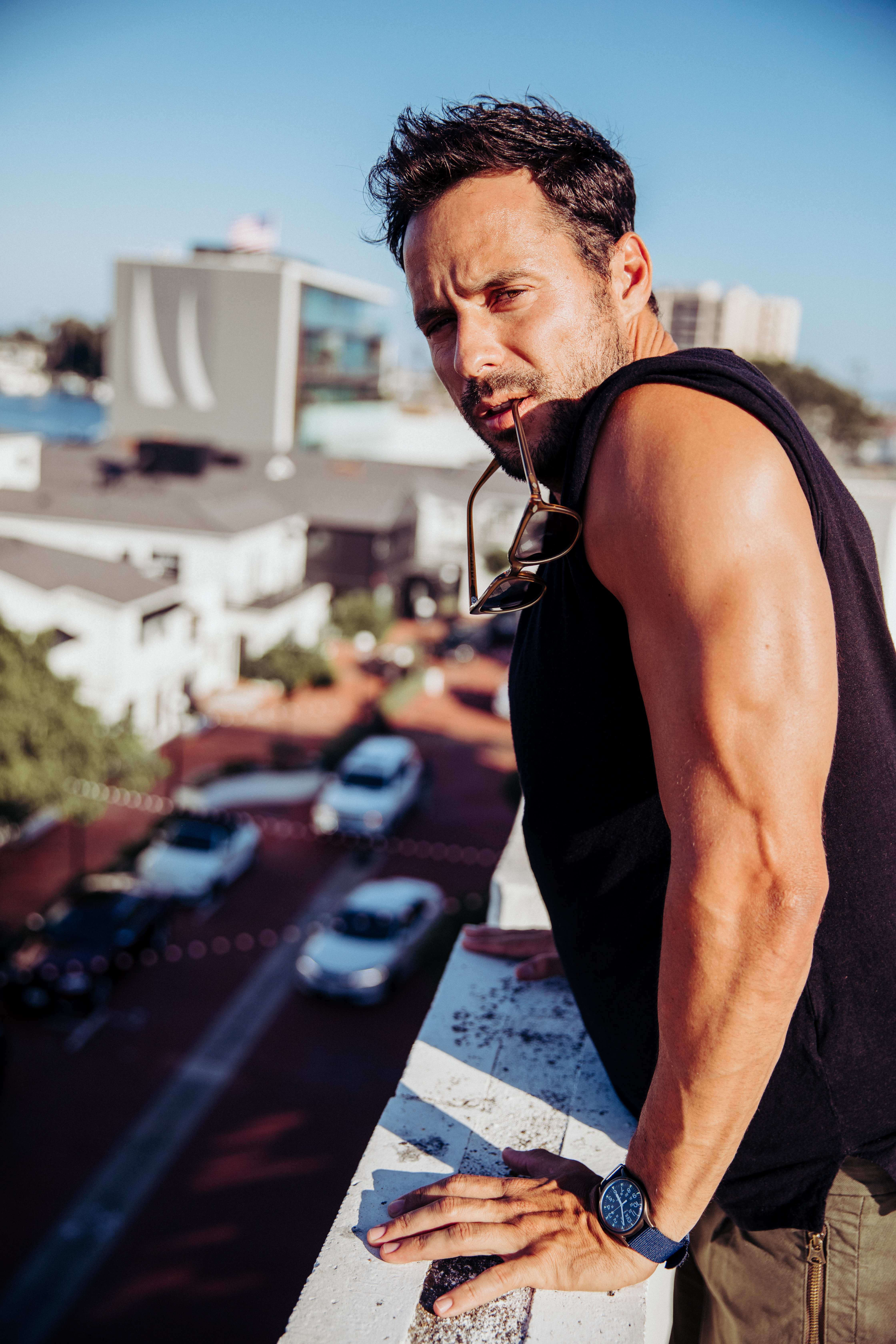 Newport Beach male model portrait lido marina village