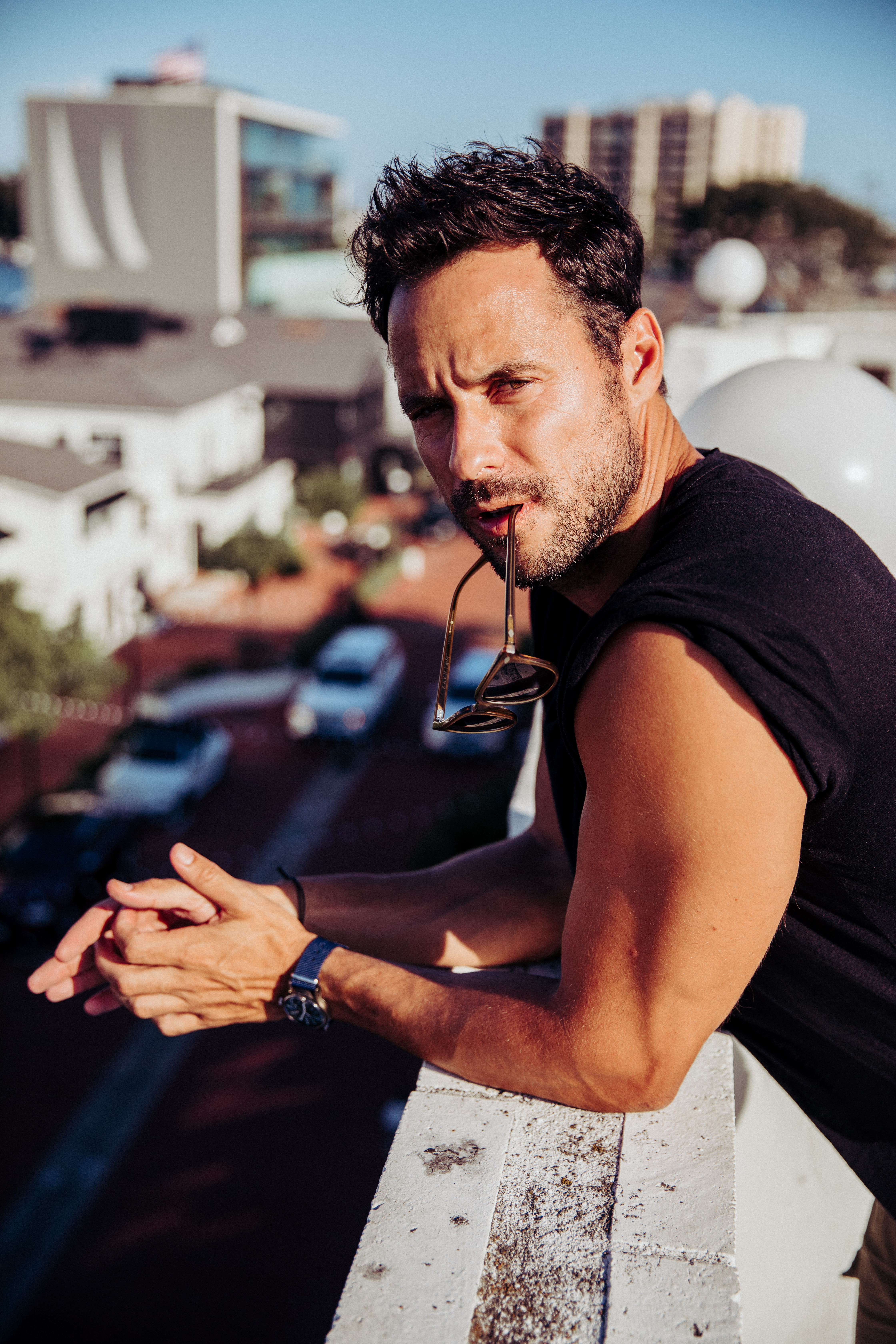 Newport Beach male model portrait lido marina village